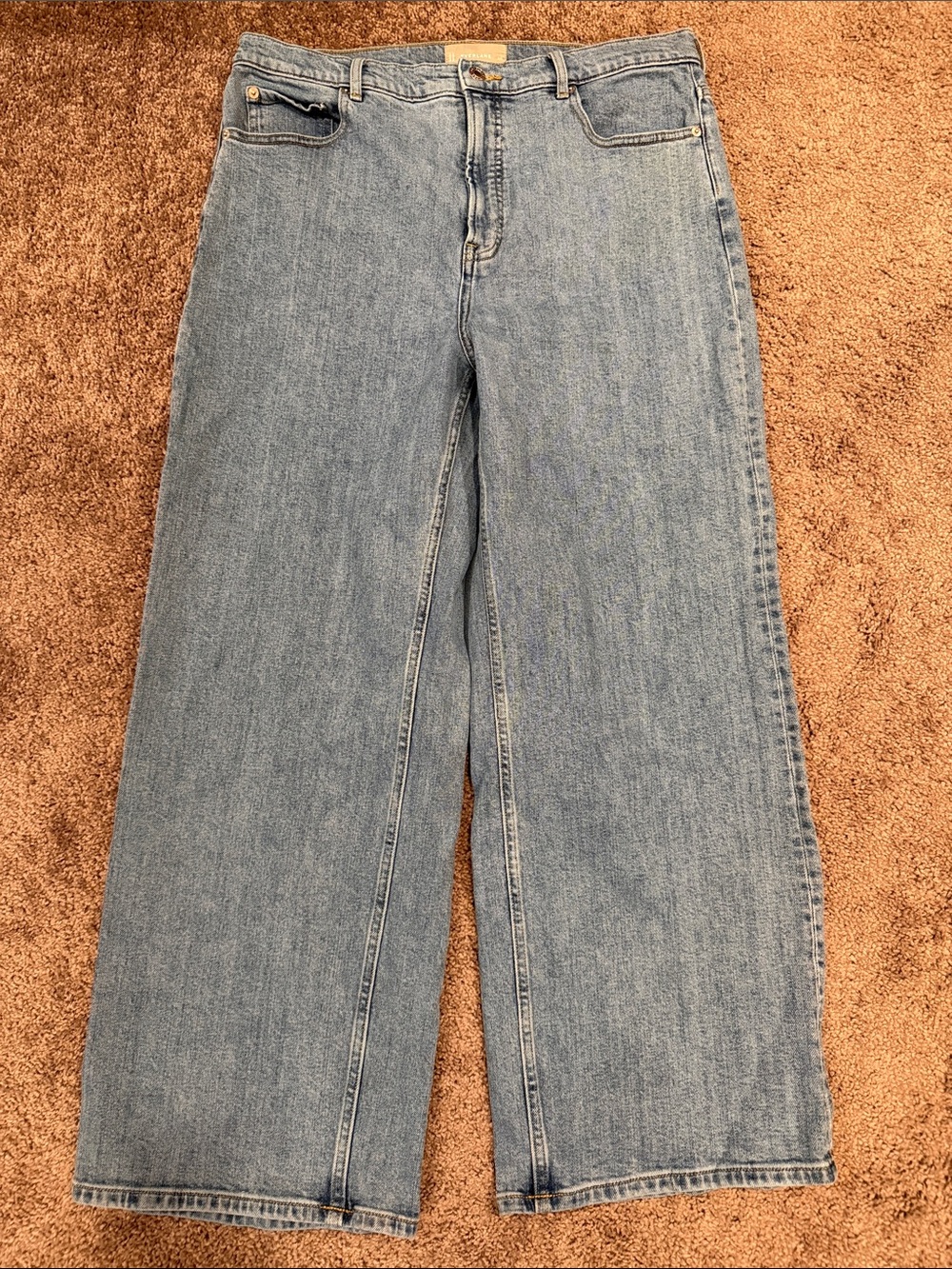 Everlane The Way High Sailor Jean Light Blue Wide-Leg Jeans